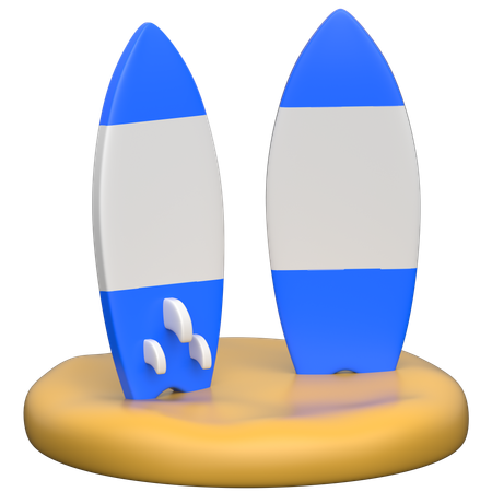 Surfboard  3D Icon