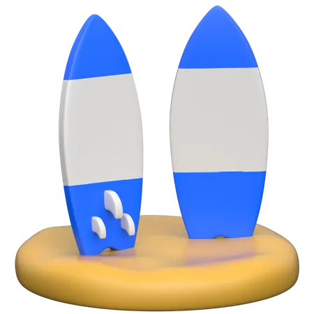Surfboard  3D Icon