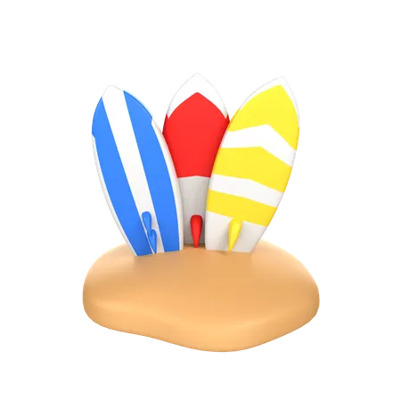 Surfboard  3D Icon