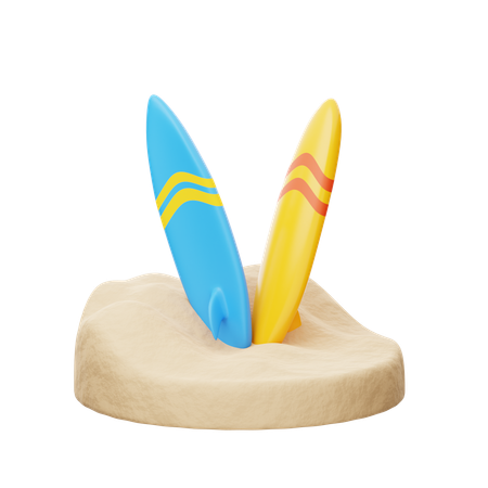 Surfboard  3D Icon