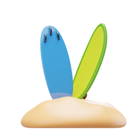 Surfboard  3D Icon