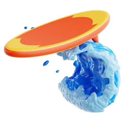 Surfboard  3D Icon