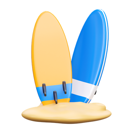 Surfboard  3D Icon