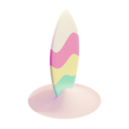 Surfboard  3D Illustration