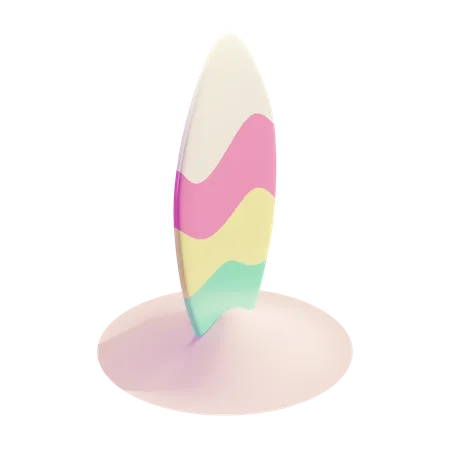 Surfboard  3D Illustration