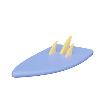 Surfboard 3D Icon