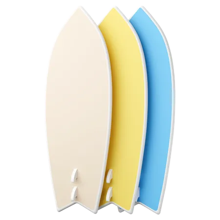 Surfboards  3D Icon