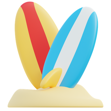 Surfboards  3D Icon