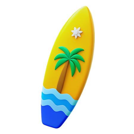 Surfbrett  3D Icon