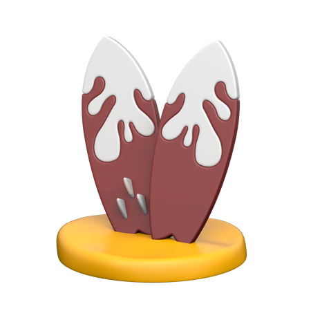 Surfbrett  3D Icon