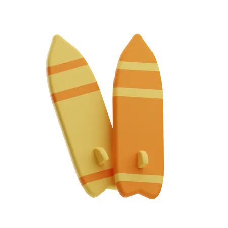 Surfbrett  3D Icon