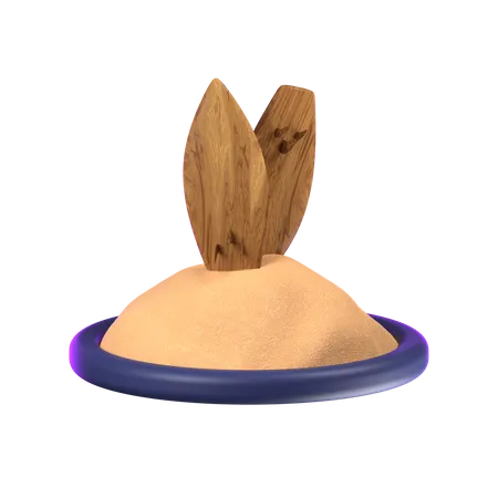 Surfbrett  3D Icon