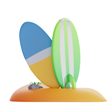 Surfbrett  3D Icon