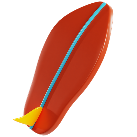 Surfbrett  3D Icon