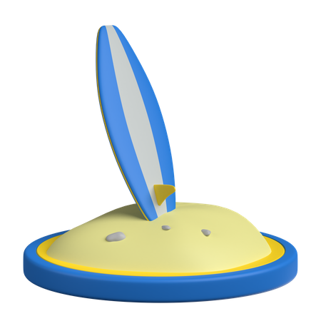 Surfbrett  3D Icon