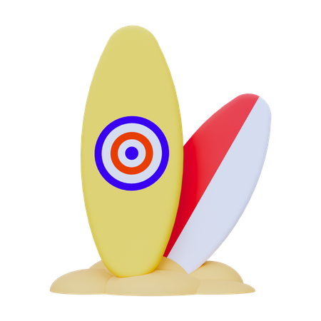 Surfbrett  3D Icon