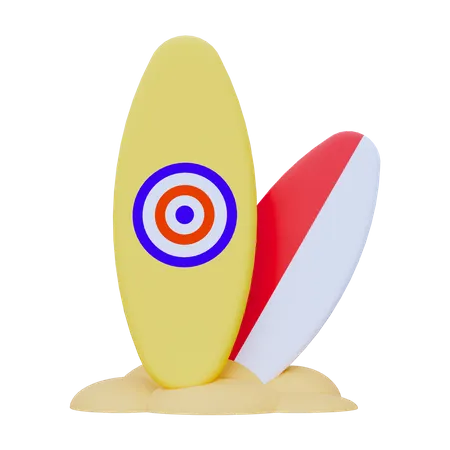 Surfbrett  3D Icon