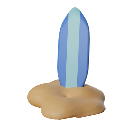 Surfbrett  3D Icon