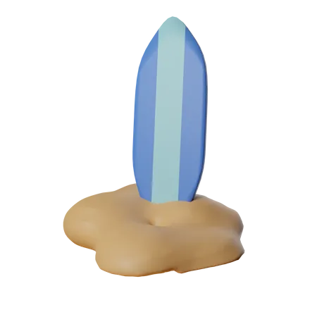 Surfbrett  3D Icon