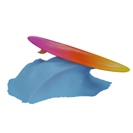Surfen  3D Illustration