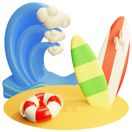 Surfen  3D Icon
