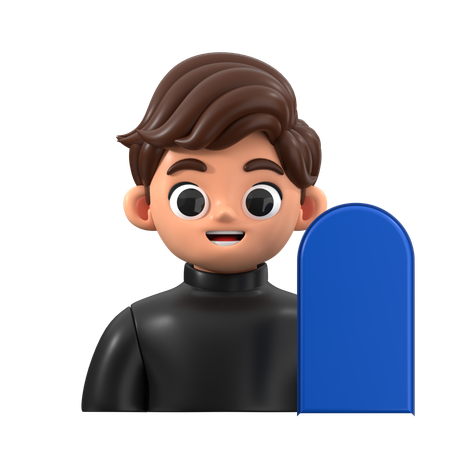 Surfer Avatar  3D Icon