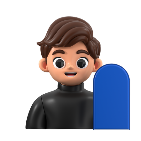 Avatar de surfeur  3D Icon