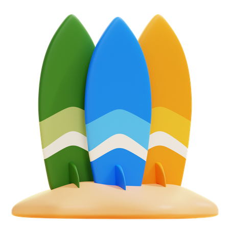 서핑  3D Icon