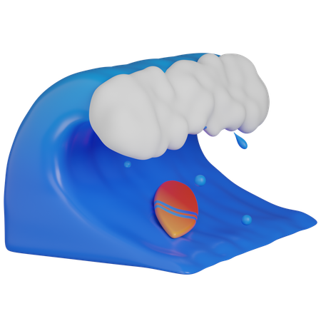 Surfing  3D Icon