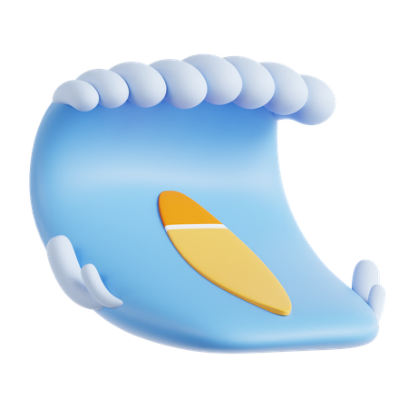 Surfing  3D Icon