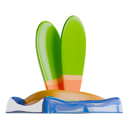 Surfing  3D Icon