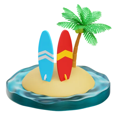 Surfing  3D Icon