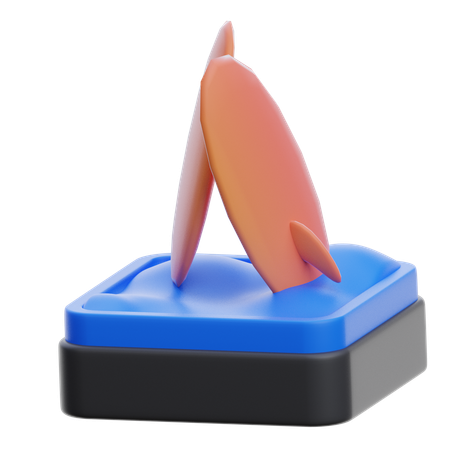 Surfing board  3D Icon