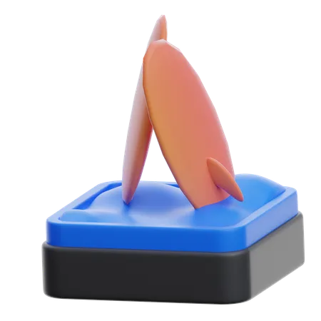 Surfing board  3D Icon