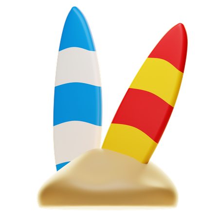 Surfing Board  3D Icon