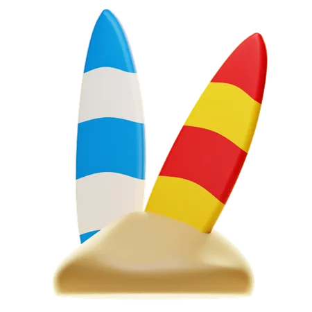 Surfing Board  3D Icon