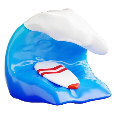 Surfing Board  3D Icon