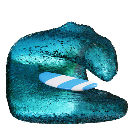 Surfing Board  3D Icon