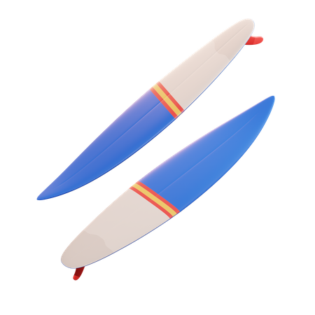 Surfing Board  3D Illustration