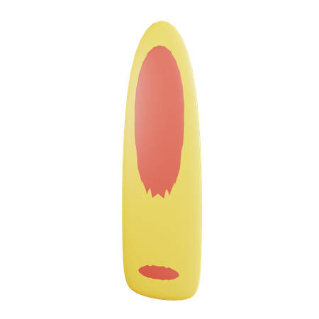 サーフィンボード  3D Icon