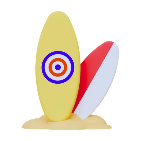 Surfing Board  3D Icon