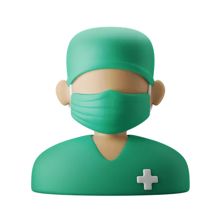 Surgeon  3D Illustration