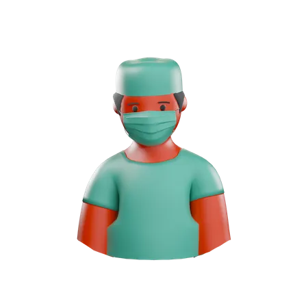 Surgeon  3D Illustration