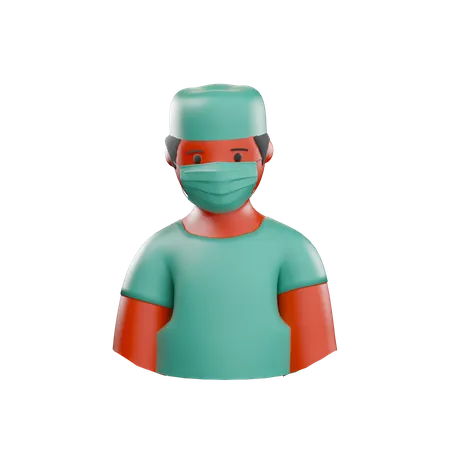 Surgeon 3D Illustration