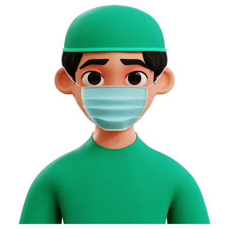 Surgeon Avatar  3D Icon