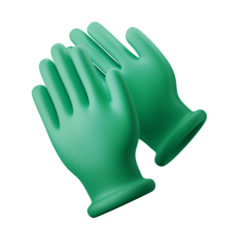 Surgical Gloves  3D Illustration