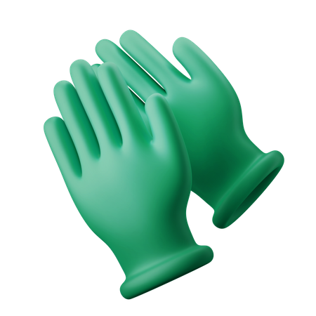 Surgical Gloves 3D Illustration