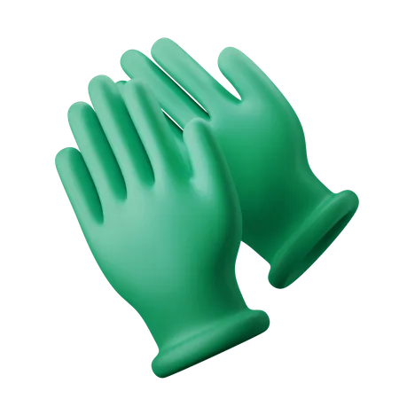 Surgical Gloves 3D Illustration