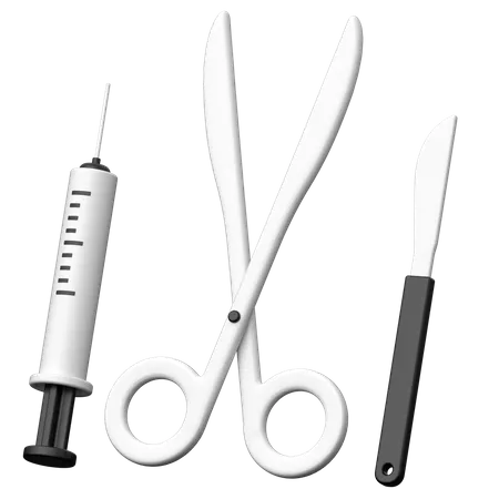 Surgical Instruments  3D Icon