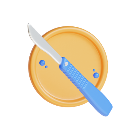 Surgical scalpel  3D Icon